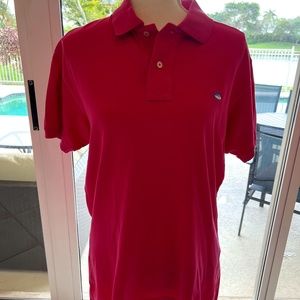 Southern Tide Shirt Mens Small Pink The Skipjack Polo Fish Logo